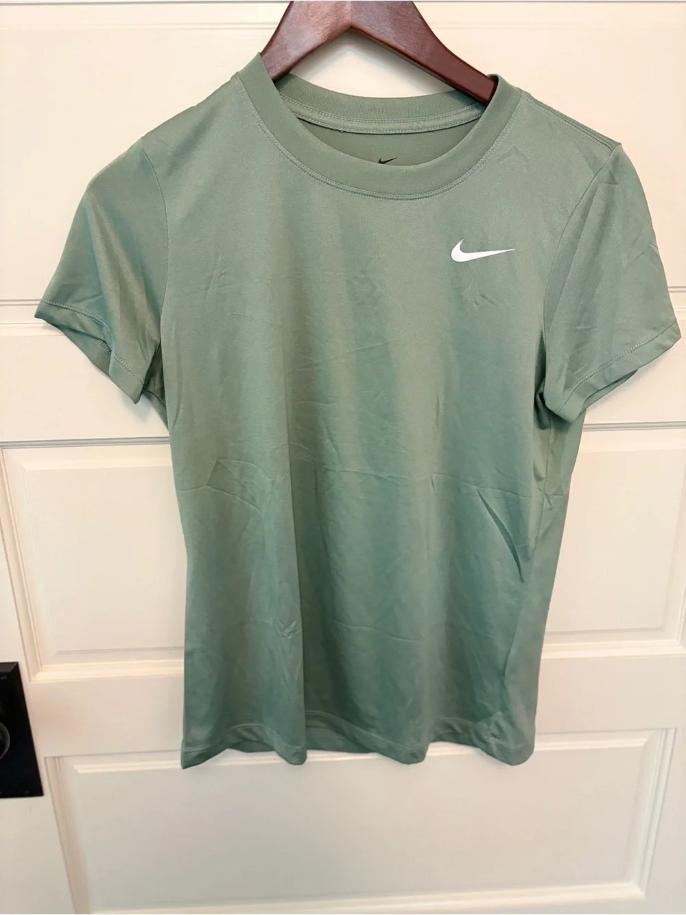 Nike Women's Short Sleeve Dri-FIT Tee in Sage
